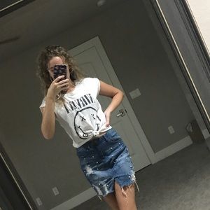 White nirvana t-shirt